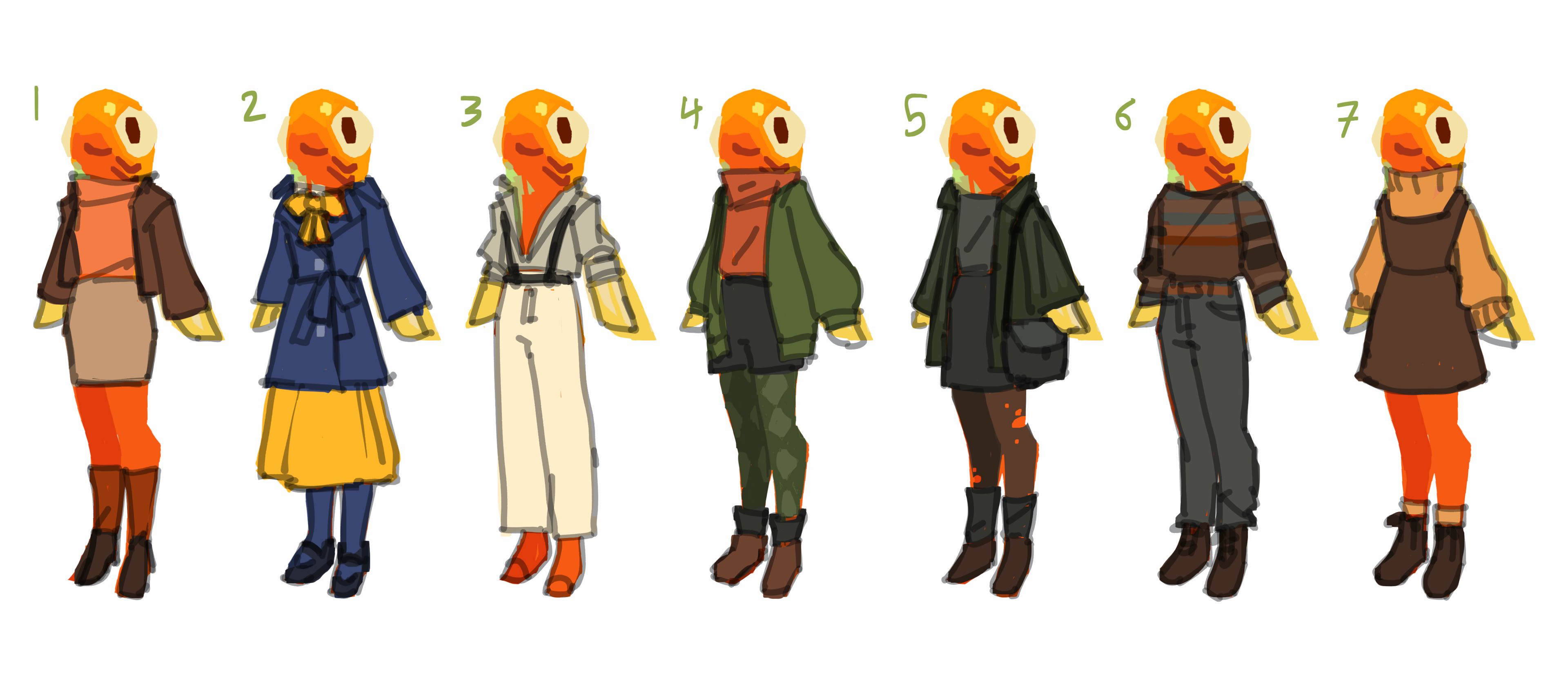 Goldfish art concepts, by Alex Ward